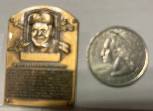 1985 BASEBALL HALL OF FAME - Walter Alston, MINI BRONZE PLAKETTE, BK - Bild 1 von 2