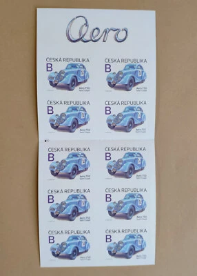 RACING SPECIAL CARS - Czech Republic Stamps 2020 - Booklet VZS34 MNH Mint** - Image 1 of 3