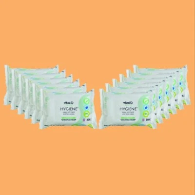 12 x vital baby Soft Hand and Face Wipes, Alcohol Free , FRAGRANCE FREE