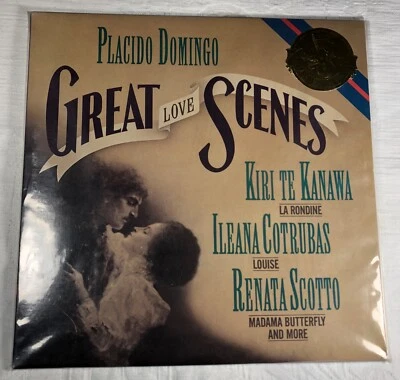 unopened GREAT LOVE SCENES vinyl PLACIDO DOMINGO KANAWA CBS Masterworks SCOTTO - Image 1 of 4