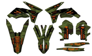 2012-2013 XCF-W APACHE Green Senge Graphics Kit Compatible with KTM - Imagen 1 de 10