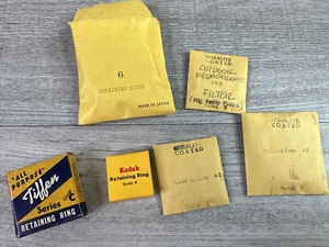 6 Screw-On Lens Adapter Retaining Rings, Filter & Close Up Lens forMovie Cameras - Picture 1 of 9