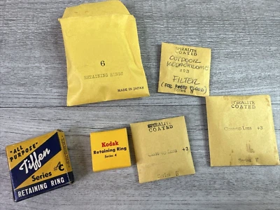 6 Screw-On Lens Adapter Retaining Rings, Filter & Close Up Lens forMovie Cameras - Image 1 of 4