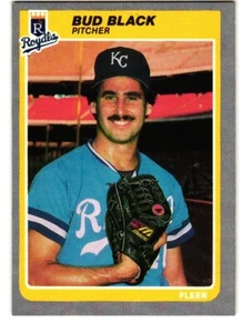 1985 Fleer #198 Bud Black Kansas City Royals - Picture 1 of 2
