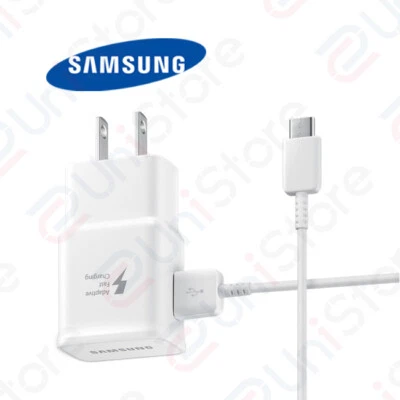 Original Samsung EP-TA20JWE Fast Charger w/ USB Type C Cable for Galaxy S8 S9 - Image 1 of 4