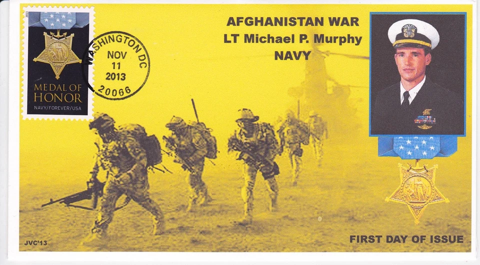 JVC CACHETS - 2013 年荣誉军事战争奖章首日封面 FDC #2 — 第 1/1 张图片