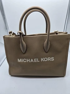 Michael Kors Tote Bag Womens Pebbled Leather Purse Satchel Shoulder Handbag - Picture 1 of 8