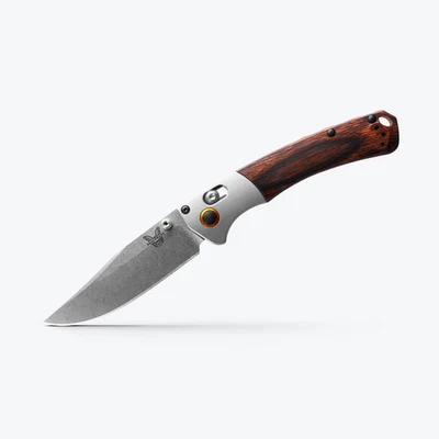 Faca de rio Benchmade 15085-2 mini torta, S30V, trava de eixo, madeira – Excelente - Imagem 1 de 4