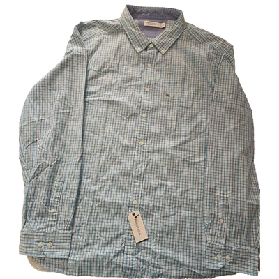 NAUTICA Mens Oxford Blue Plaid Classic Fit Button Down Shirt 3XL RN67835 - Image 1 of 4