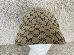 Gucci Baseball Strapback Hat Cap Mens Original Gg Canvas With Web Beige - Picture 1 of 8