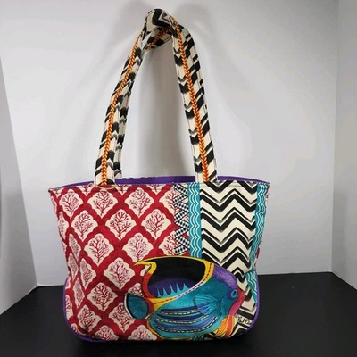 Bolso de Hombro Sun N Sand de Paul Brent de Lona Peces Naturaleza Nuevo con Etiquetas Foto 1 de 4