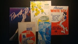 CHICAGO WHITE SOX - Programs - Score Books - 1957, 58, 62, 1970 - Baseball Lot - Picture 1 of 23