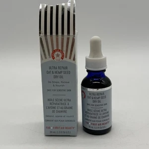 First Aid Beauty Ultra Repair Oat & Hemp Seed Dry Oil - 1oz NIB - Picture 1 of 10