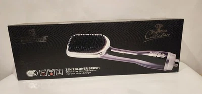 Cepillo soplador Royale 3 en 1 secador de pelo sin estática, styler, desenredante negro NUEVO EN CAJA Foto 1 de 4