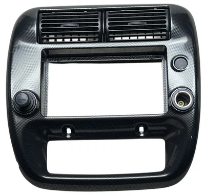 Ford Ranger Mazda serie B 2006-2011 2x2 tablero central radio bisel fibra de carbono Foto 1 de 4
