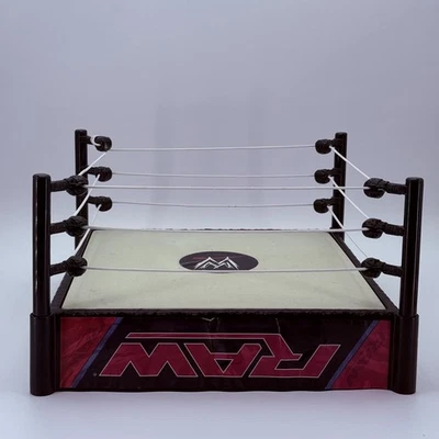 Mattel WWE WWF RAW Smackdown Wrestling Ring Arena 2010 Bouncy Floor 12” - Image 1 of 4