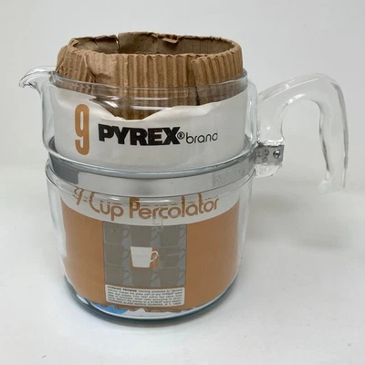 Cafetera percoladora Pyrex 9 tazas de repuesto de cuerpo 7759 (nueva) mango defectuoso Foto 1 de 4
