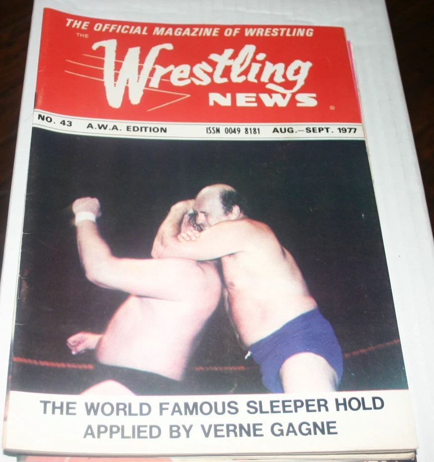 Wrestling News ЖУРНАЛ НОМЕР 43 АВГУСТ-СЕНТЯБРЬ 1977 ОЖИДАНИЕ ИЗДАНИЕ VERNE GAGNE - Изображение 1 из 1