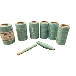 Bernat Bobbin Pure Linen Antique Color 7986 Light Blue 750 yrds ea - Picture 1 of 12