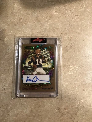2025 Leaf Glory Of The Game - Autumn Wind Ken Anderson Rainbow Auto AW-KA1 SN4/9 - Image 1 of 2