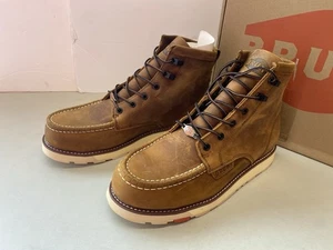 BRUNT Men's Size 12 Marin Unlined Comp Toe WorkBoot Brown waterproof. New - Picture 1 of 10