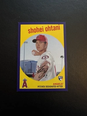2018 Topps Archives Shohei Ohtani Purple Variation /175 SSP Rookie RC - Image 1 of 2