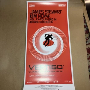 Vertigo Italian Poster Locandina 13x27 Poster Reissue 2019 Hitchcock - Bild 1 von 3