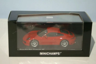 Minichamps Porsche 911 Carrera 4S 2016 Red 1:43 410 067240 - Image 1 of 4
