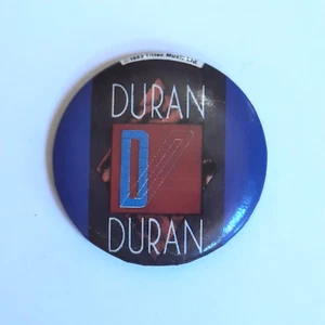 Vintage DURAN DURAN 1983 Button Pinback ORIGINAL Rock Band Collectible - Picture 1 of 3