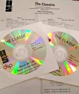 RADIO SHOW: THE CLASSICS 'CONNECTIONS' 12/3/01 YES, RUSH, HEART, BYRDS, STONES - Picture 1 of 2