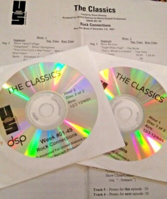 RADIO SHOW: THE CLASSICS 'CONNECTIONS' 12/3/01 YES, RUSH, HEART, BYRDS, STONES  - Image 1 of 2