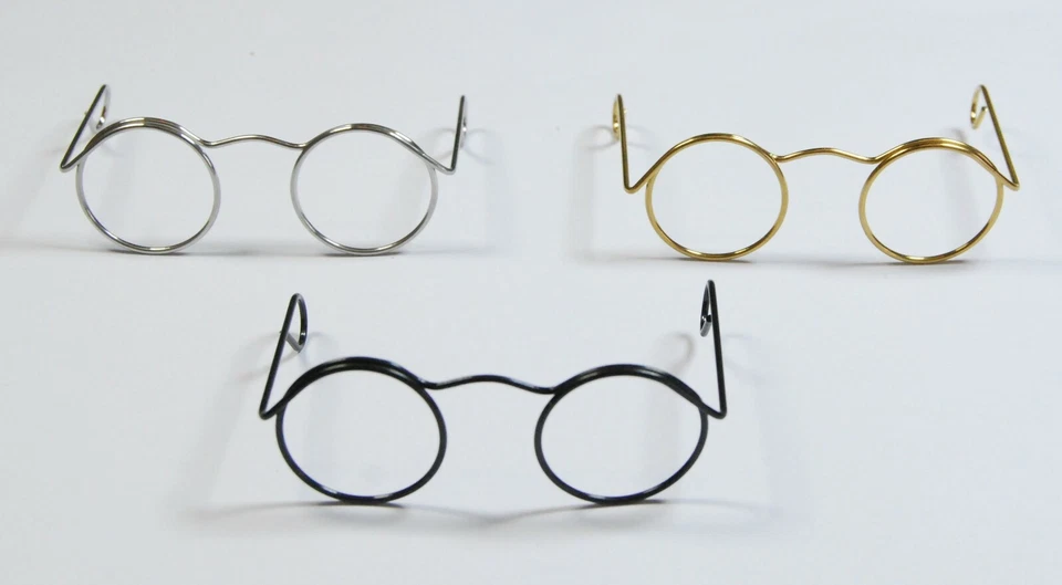 CELLOEXPRESS Spielzeugbrille - Mini Brille für Puppen oder Weihnachtsmänner - Größen & Farben wählbar