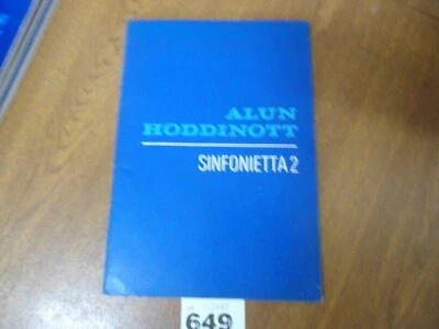ALUN HODDINOTT  Sinfonietta 2  Op.67 - Oxford University Press Orchestra Score - Image 1 of 4