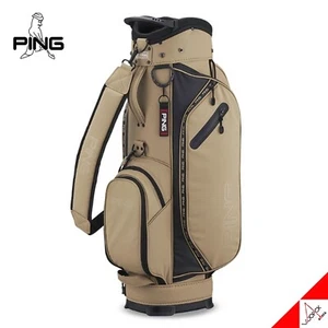 Ping 2023 SPORTY LQ Men's Golf Caddie Cart Bag 9inch 5Way 3.4kg PU/PE - Brown - Picture 1 of 4