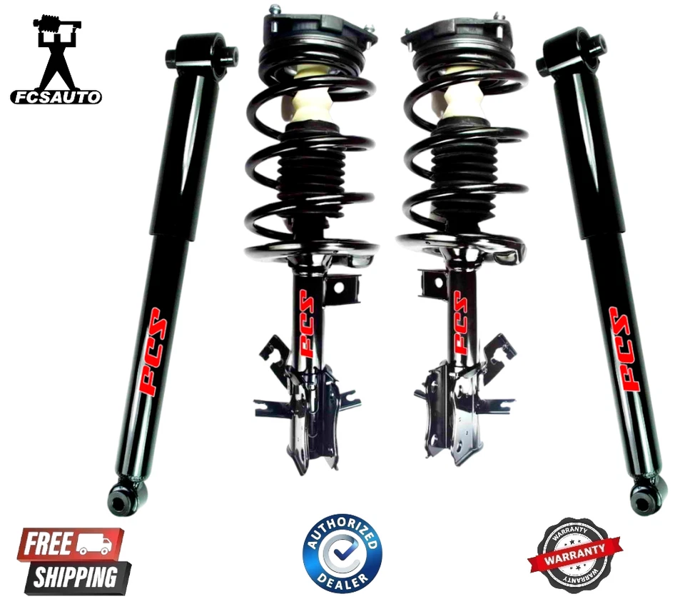 FCS 2 Front Complete Strut & 2 Rear Shock Set 4PCS Fits 2007-2012 Nissan Sentra - Image 1 of 1