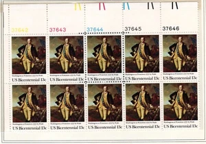 SC# 1704, 1977--13c Washington at Princeton, PB of 10, M/NH - Picture 1 of 1