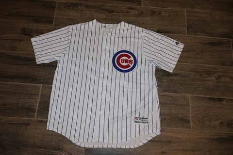 Authentic Kris Bryant Chicago Cubs MLB Baseball Jersey Sewn Majestic White XL 17 Cover