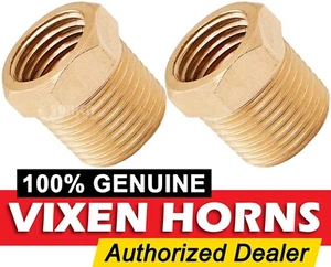 3/8" MALE TO ¼" NPT FEMALE BRASS THREAD REDUCER FITTING AIR TANK KIT VXA3814-2 - Picture 1 of 2
