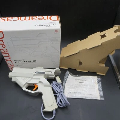 Dreamcast GUN CONTROLLER HKT-7800 Boxed with Manual OEM Japan for CRT TV Only - Image 1 of 4