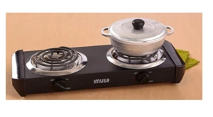 New Double Burner Electric Stove Eye Camping Hot Plate Cooking 1750 Watts - Picture 1 of 2