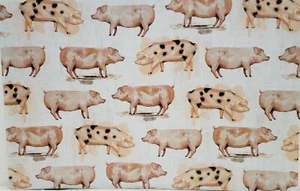 SET OF 3 SAME PLASTIC PLACEMATS,12" x 17", MANY PIGS, HL - Picture 1 of 10