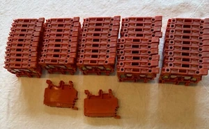 50 Piece Lot Entrelec 105 135 11 Orange Fuse Terminal Block M4/8SF - Picture 1 of 8