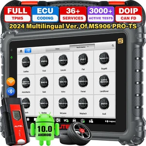 Dispositivo de diagnóstico 2025 Autel MaxiCOM MK906 Pro-TS OBD2 escáner TODO EL SISTEMA TPMS RDKS - Imagen 1 de 14