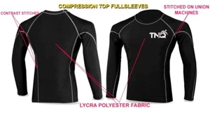 Kompression Base Layer Body Armour Langarm Herren Gym T-Shirt Sport Oberteil TNQ - Bild 1 von 22