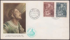 VATICAN SC # 212-3 FDC (I) - 400th Ann DEATH of STIGNATIUS of LYOLA - Bild 1 von 1