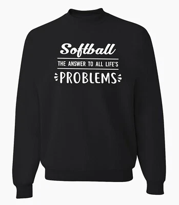 垒球运动衫美国女式运动垒球运动员礼物滑稽毛衣 — 第 1/2 张图片