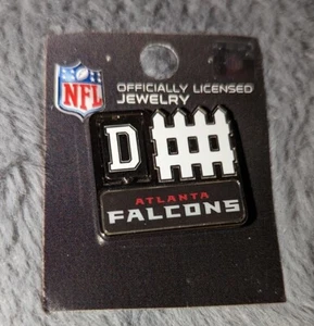 NUEVO PIN DE CERCA ATLANTA FALCONS D NFL CON LICENCIA OFICIAL WINCRAFT FÚTBOL AMERICANO - Imagen 1 de 2