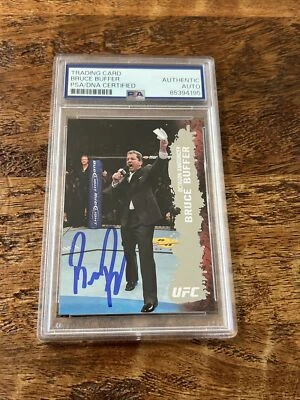 Bruce Buffer IP Signed Topps Rookie Card Psa Dna Coa Slab Autographed UFC - Image 1 of 3