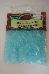 Forniture artigianali Darice - 06102-5 - Perline tri - 480 pz - T-32 - Lt Aqua - Foto 1 di 2