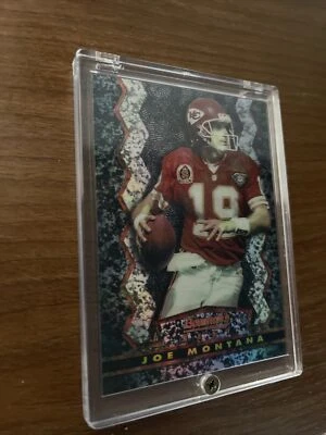 1994 Bowmans Best Joe Montana Black Refractor!!!  Ready grade possible 10!!! - Image 1 of 3